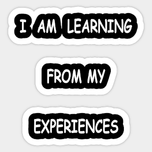 Learning from my Experiences Sticker